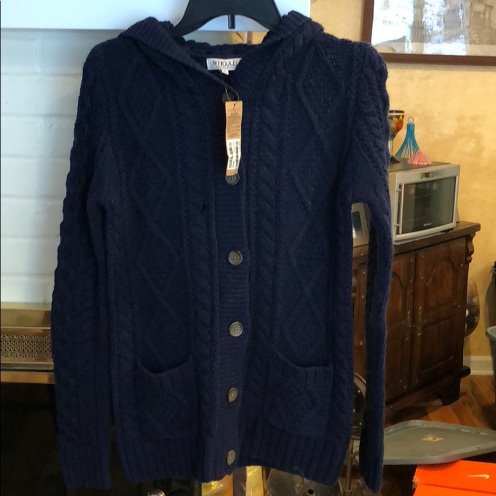 Hooded cardigan